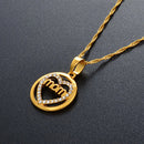 Mom Heart Pendant Necklace