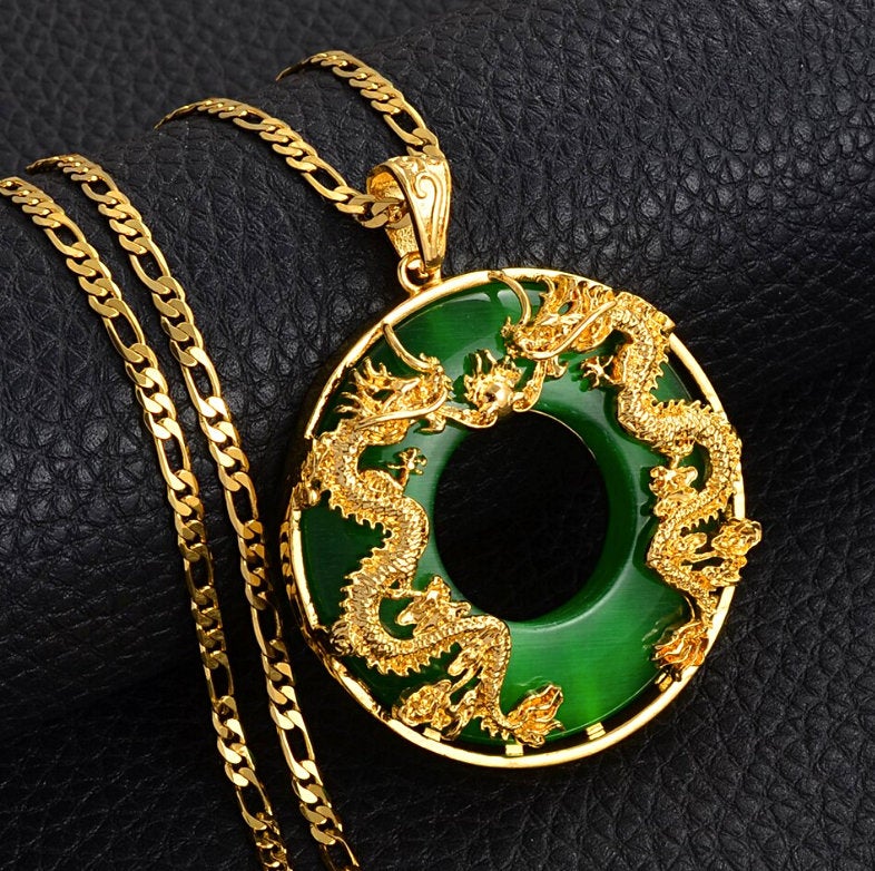 TOMYEUS Exquisite Temperament Imitation Jade Pendant Necklace for Women Necklace  Jewelry Gift-AL2129-green : Amazon.co.uk: Fashion