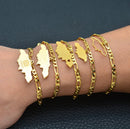 Jamaica Map Contour Ankle Bracelet