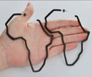 Africa Map Outline Hoop Earrings
