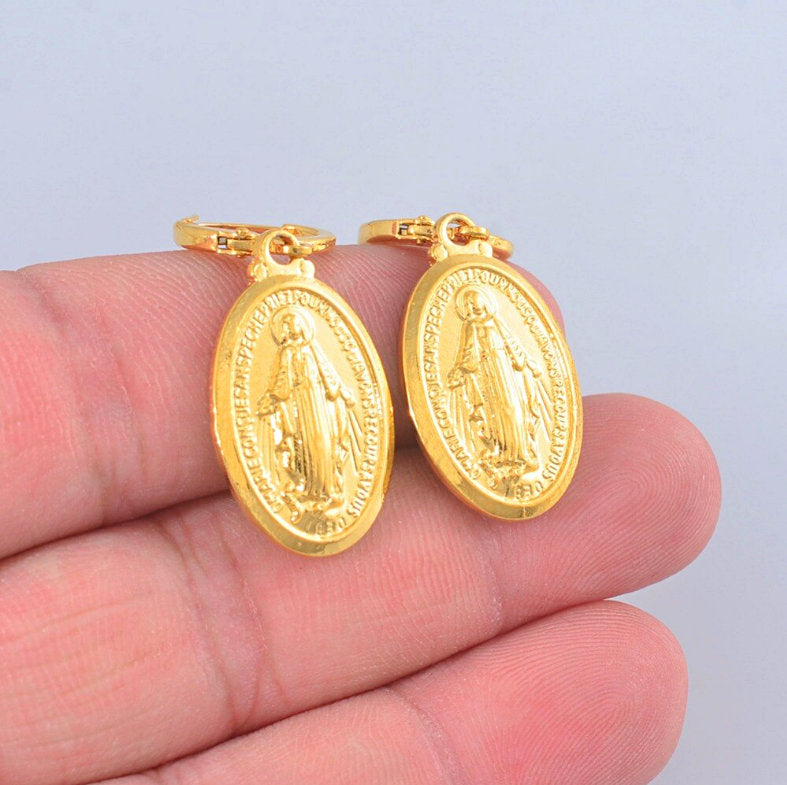 Blessed Virgin Mary Earrings