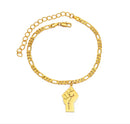 Black Lives Matter Power Fist Ankle Bracelet