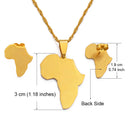 Africa Map Jewelry Set