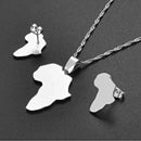 Africa Map Jewelry Set