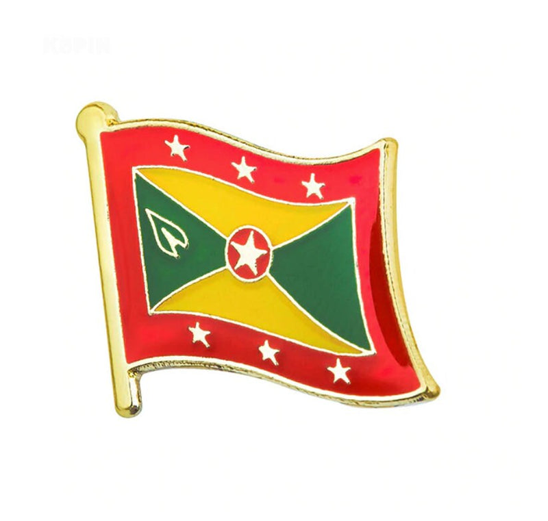 Grenada Flag Lapel clothes / country flag Badge / national flag Brooch / Grenada National Flag Lapel Pin