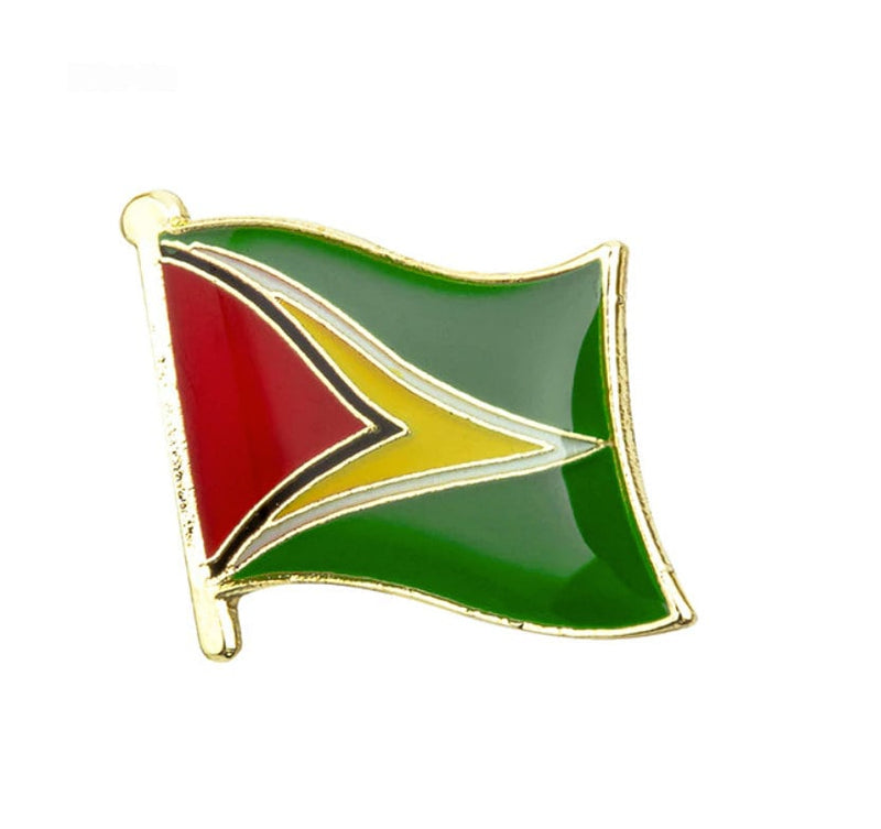 Guyana flag Flag Lapel clothes / country flag Badge / Guyanese national flag Brooch / Guyana National Flag Lapel Pin