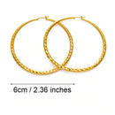 Round Hoop Earrings