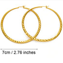 Round Hoop Earrings
