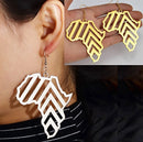 Africa Map Stripes Earrings