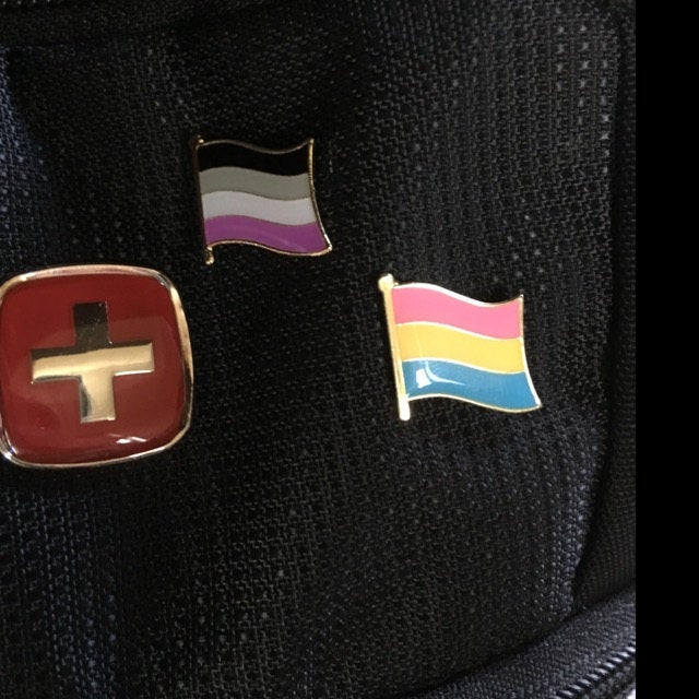 Pansexual Pride Flag Lapel Pin LGBTQ+
