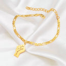 Black Lives Matter Power Fist Ankle Bracelet