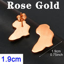 Africa Map Stud Earrings