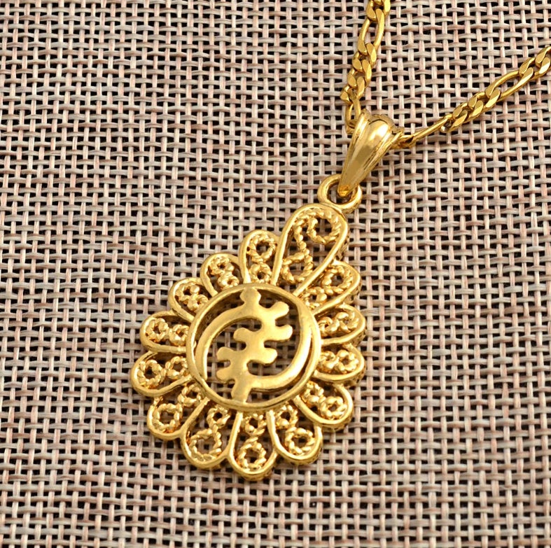Gye Nyame Adinkra symbol Pendant Necklace