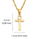 Ankh Cross Pendant Necklace