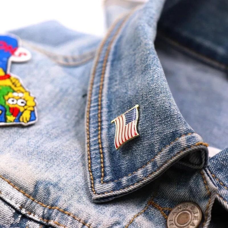 United States of America Flag Lapel clothes / country flag Badge / USA national flag Brooch / U.S National Flag Lapel Pin