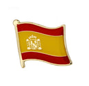 Spain Flag Lapel pins / country flag Badge / Spain brooch / Spain flag enamel pin / Spain Flag clothes pin