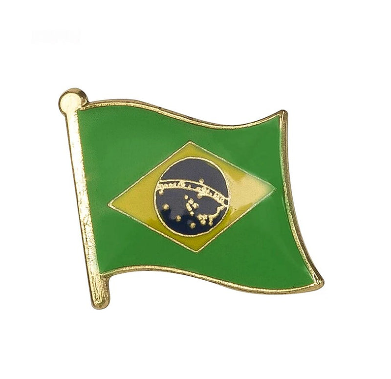 Brazil Flag Lapel pin / country flag Badge / Brazil national flag Brooch / Brazilian National Flag Lapel Pin / Brazil enamel lapel pins