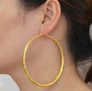 Round Hoop Earrings