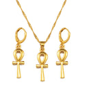 Ankh Cross Egyptian Pendant Necklace