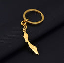 Curacao Map keychain