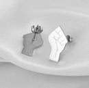 Black Lives Matter Power Fist Stud Earrings