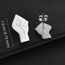 Black Lives Matter Power Fist Stud Earrings