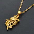 Rose Flower Pendant Necklace