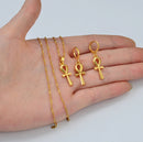 Ankh Cross Egyptian Pendant Necklace