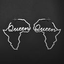 Africa Map Outline Earrings for Queens