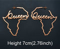 Africa Map Outline Earrings for Queens