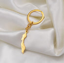 Curacao Map keychain