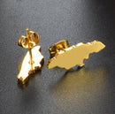 Jamaica Map Stud Earrings
