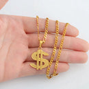 Dollar Sign Pendant Necklace