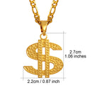 Dollar Sign Pendant Necklace