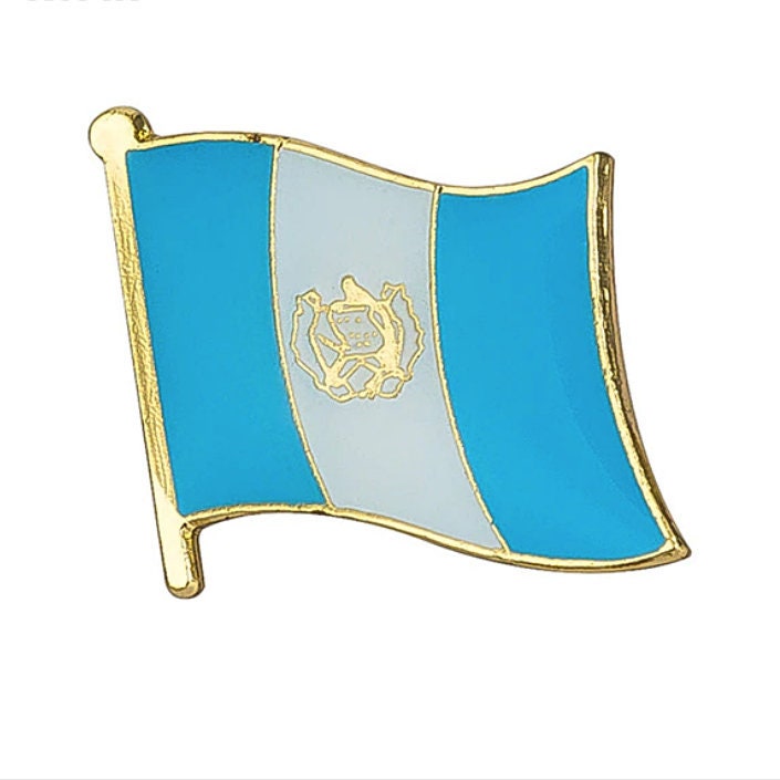 Guatemala Flag Lapel clothes / country flag Badge / Guatemalan national flag Brooch / Guatemala National Flag Lapel Pin
