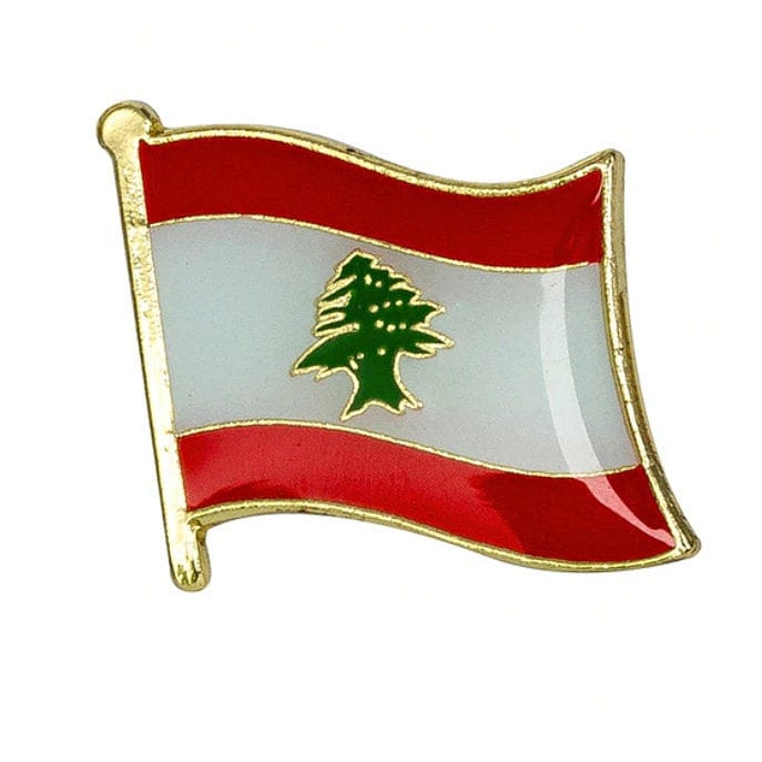 Lebanon Flag Lapel clothes / country flag Badge / Lebanese national flag Brooch / Lebanon National Flag Lapel Pin