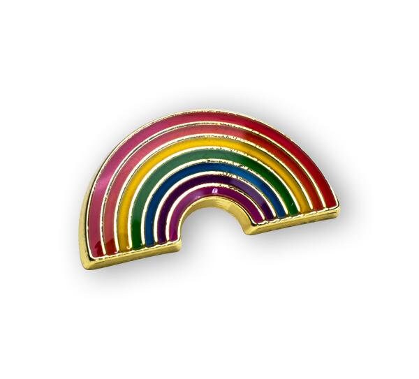 LGBTQ+ Rainbow Pride Flag Lapel Pin Transgender Gender Fluid Aromantic Genderqueer Pansexual Bisexual Asexual Nonbinary Lesbian Polyamorous