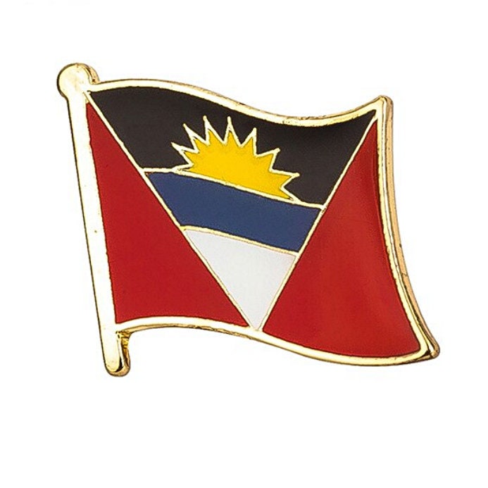 Antigua and Barbuda Flag Lapel clothes / country flag Badge / Antigua national flag Brooch / Antigua and Barbuda National Flag Lapel Pin