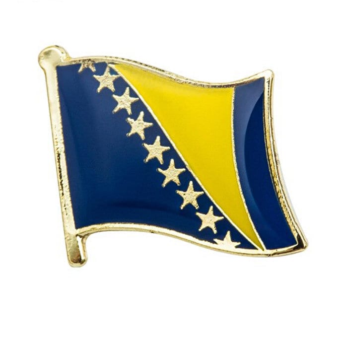 Bosnia and Herzegovina Flag Lapel clothes / country flag Badge / Bosnia national flag Brooch/ Bosnia and Herzegovina National Flag Lapel Pin