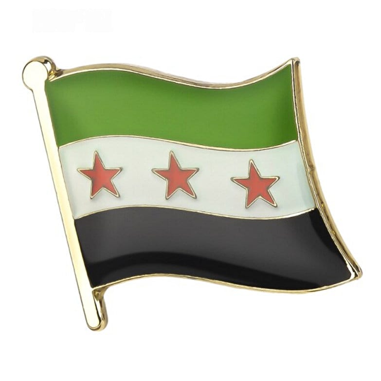 Syria Flag Lapel clothes / country flag Badge / Syrian national flag Brooch / Syria National Flag Lapel Pin
