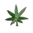 Weed leaf enamel lapel pin/ Weed leaf Brooch / Clothes pins / Marijuana Leaf Green Enamel Metal Lapel Pin / Marijuana Pin / Pot leaf pin