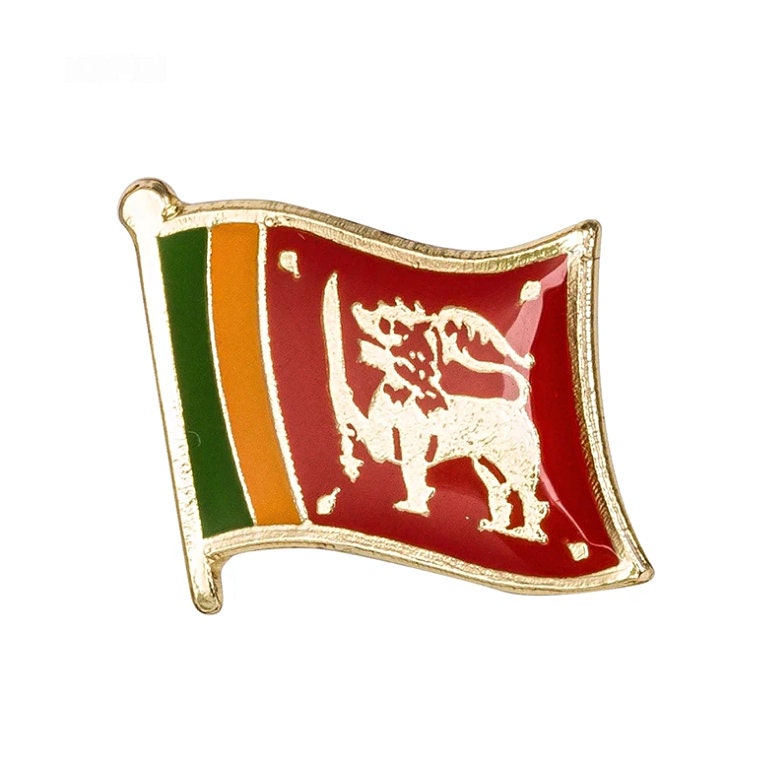 Sri Lanka Flag Lapel clothes / country flag Badge / Sri Lanka national flag Brooch / Sri Lanka Flag Lapel Pin / Sri Lanka enamel pin