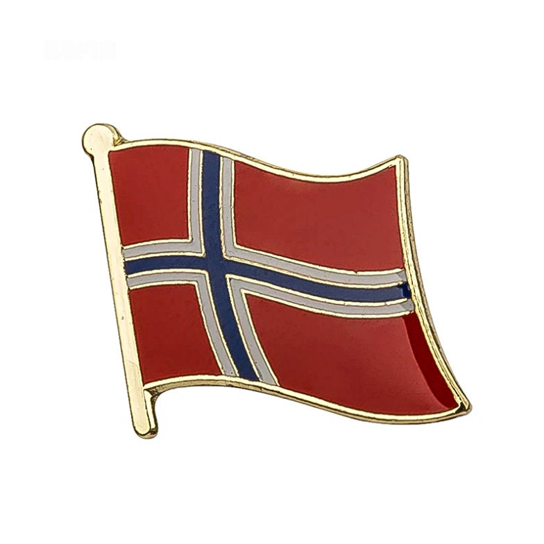 Norway Flag Lapel clothes / country flag Badge / Norwegians national flag Brooch / Norway National Flag Lapel Pin
