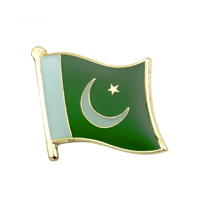Pakistan Flag Lapel clothes / country flag Badge / Pakistan national flag Brooch / Pakistan National Flag Lapel Pin