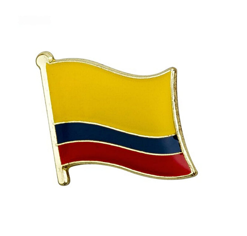 Colombia Flag Lapel clothes / country flag Badge / Colombian national flag Brooch / Colombia National Flag Lapel Pin / Colombia enamel pins