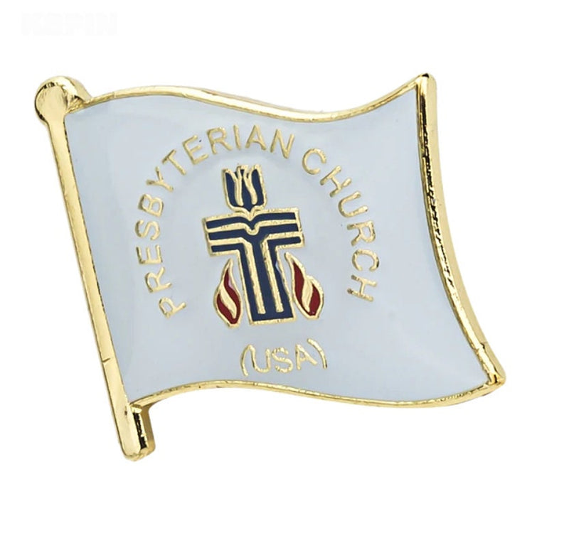 Presbyterian church enamel lapel pin / Presbyterian church flag Brooches / Presbyterian Flag Lapel clothes