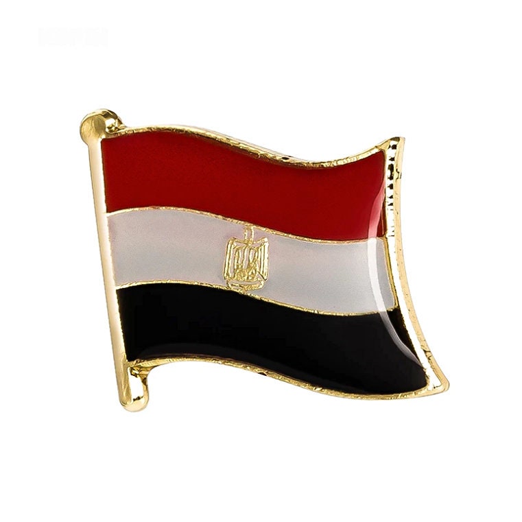 Egypt Flag Lapel clothes / country flag Badge / Egyptian national flag Brooch / Egypt National Flag Lapel Pin / Egypt enamel pins