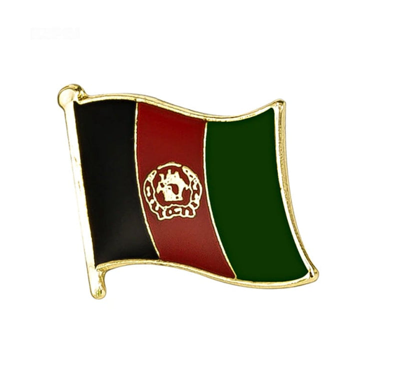 Afghanistan Flag Lapel clothes / country flag Badge / Afghan national Brooch / Afghanistan Flag Lapel Pin / Afghanistan enamel pin