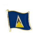 Saint Lucia Flag Lapel clothes / country flag Badge / Saint Lucia national Brooch / St Lucia Flag Lapel Pin / Saint Lucia enamel pin