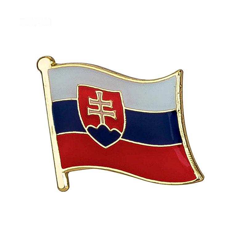 Slovakia Flag Lapel Pins / Slovakia country flag Badge / Slovakia enamel lapel pins / Slovakia Brooch / Clothes pins